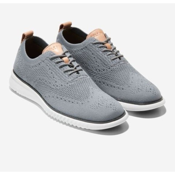 Cole Haan Other - Cole Haan 2 Zerogrand Stitchlite Mens Oxford Shoes White/Ironstone 13 M